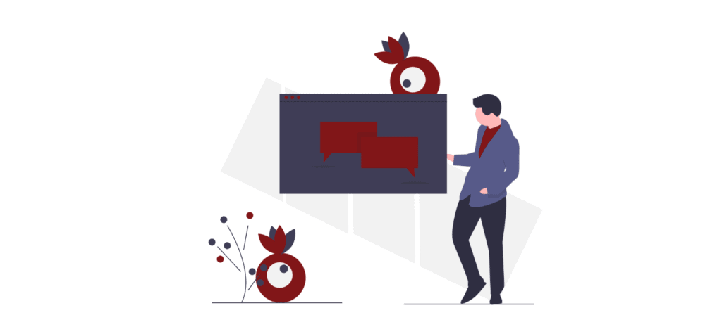 grafik mann erklärt coaching