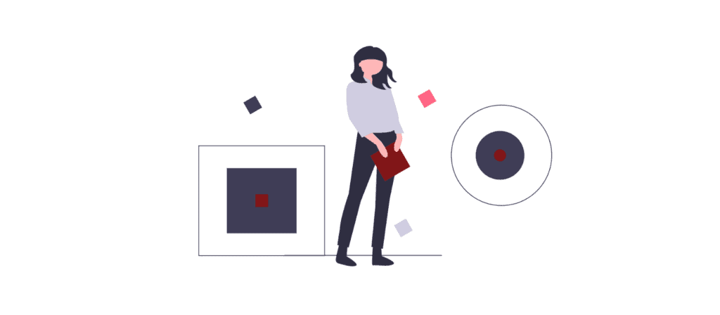 grafik frau mit expertenwissen